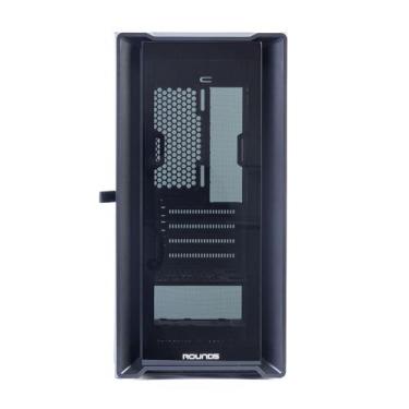 Imagem de Gabinete gamer micro atx sem fan sem fonte round5 astra black r5-astra