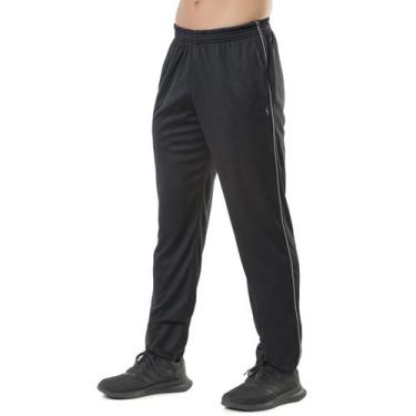 Imagem de Calça esportiva masculina 2 bolsos e cordão plus size academia treino 
