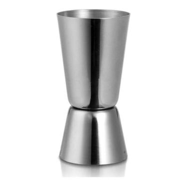Imagem de Copo Dosador Duplo De Bebidas 30Ml/50Ml Inox Gin Acessorios