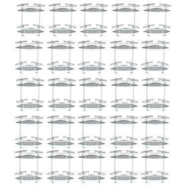 Imagem de Suporte Porta Shampoo Sabonete Banheiro Kit 25 Und Aluminio Organizador Sabao Prateleira Casa Parede