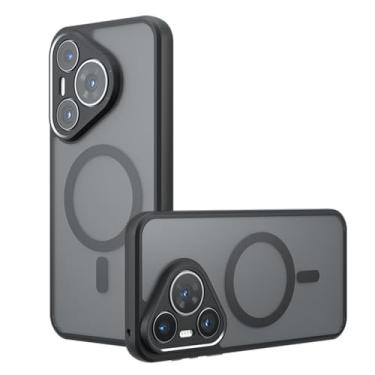 Imagem de LTLMYDAM Capa ultrafina para HuaWei Pura 70 Ultra/70 Pro/70 Pro+/70, proteção de lente com tudo incluído, capa de telefone translúcida suporta sucção magnética de veículo, 70 Ultra