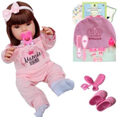 Imagem de Bebê Reborn Baby Boneca + Enxoval Completo