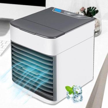 Imagem de Ar Condicionado Portátil Mini Usb Ventilador E Luz Led - Bivolt