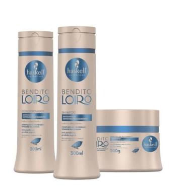 Imagem de Kit Haskell Bendito Loiro Shampoo 300ML 1 Condicionador 300ML 1 Mascar