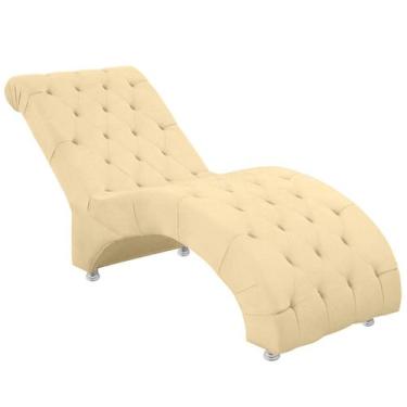 Imagem de Espreguiçadeira Recamier Divã para Sala e Clínica Veludo - Bem Rylex, 