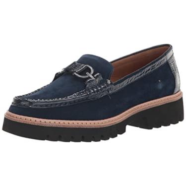 Imagem de Donald Pliner Mocassim feminino Helio, Azul marino, 36