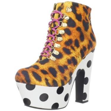 Imagem de Iron Fist Bota plataforma feminina escalada, Leopardo, 9