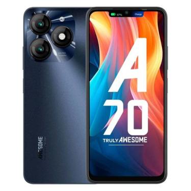 Imagem de Smartphone Itel A70 A665L 256GB 4GB RAM Dual SIM Tela 6.6" - Preto (LT