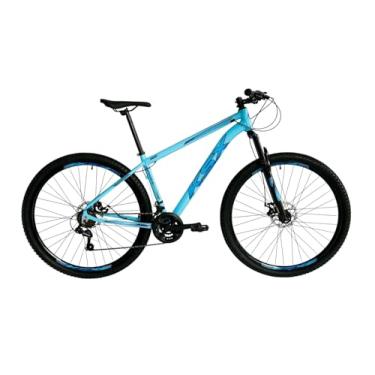 Imagem de Bicicleta Aro 29 KSX Modelo 2025 Em Alumínio 21 Velocidades Relação 3x7V Suspensão Dianteira de 80mm e Freios a Disco,15,Azul Piscina