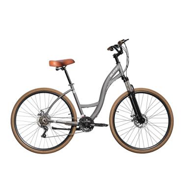 Imagem de Bicicleta BLITZ Aro 29 Comodo Urbana Full Shimano 21v Freio à Disco, Quadro Leve, Câmbio Suave, Rodas Resistentes, Design Moderno, Ideal para Passeios e Deslocamentos Diários (Cinza, 18)