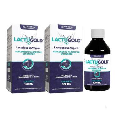 Imagem de Kit 2 Lactugold Ameixa Arte Nativa 120 Ml Lactulose
