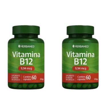 Imagem de Kit 2 Vitamina B12 Metilcobalamina 60 Cápsulas - Herbamed
