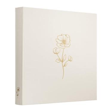 Imagem de Tslespcx Álbum de fotos 10 x 15 cm, 500 fotos, 5 fotos por página, 500 bolsos, álbuns de fotos 10 x 15 cm, capa de tecido de linho, álbum de fotos grande, livro para memórias de casamento e família