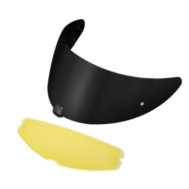 Imagem de i10 Visor - PSLER HJ-31 Visor i10 Tinted Visor Helmet i70 Face Shield Replacementfor i10 HJ-31 i70,Anti-Fog Film + Deep Black Visor