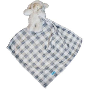 Imagem de Naninha Ovelha Cinza Extra Grande – Pelúcia Macia e Lavável para Bebês e Crianças | Manta de Apego Antialérgica e Confortável