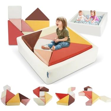 Imagem de Heypappy Sofá De Brincar Infantil, Nugget, Quebra-Cabeças Tangram, Móveis Para Sofás Infantis Modulares, Forte Construção Sala Jogos, Quarto, Meninos, Meninas E Adolescentes, Dawn