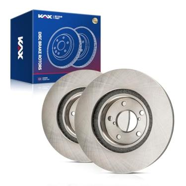 Imagem de KAX Substituição do par de rotores de freio a disco dianteiro de 27,7 cm para Wrangler 1990-1995 1997-1999, Cherokee 1990-1999, Grand Cherokee 1993-1998, Comanche 1990-1992, Wagoneer 1990