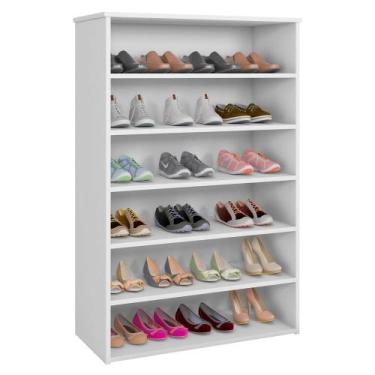 Imagem de Armário Organizador Sapateira Multiuso Laís 5 Prateleiras Branco - Abm