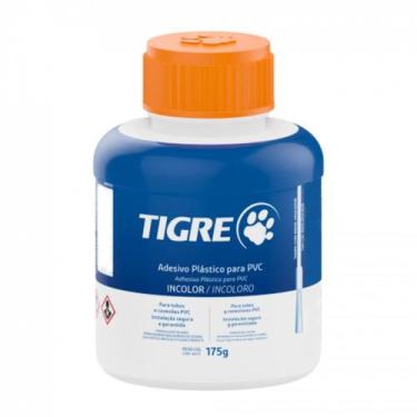 Imagem de Cola Adesivo Plástico Cano Pvc Incolor Frasco 175g - Tigre