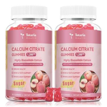 Imagem de Gomas de citrato de cálcio Totaria 1200 mg com vitamina D3 e K2 2 unid