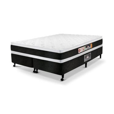 Imagem de Cama Box Queen Castor Black e White Air Double Face D45 158x198x54 + Box Castor