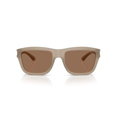 Imagem de Diesel Eyewear Óculos de sol quadrado de ajuste universal DL3006U, transparente, 55 mm