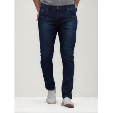 Imagem de Calça Jeans Masculina Corte Reto Tradicional Lycra Básica - RED WAY PR