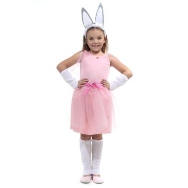 Imagem de Kit Coelhinha Infantil Branco com Tiara e Acessórios - Sulamericana, U