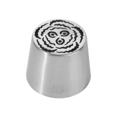 Imagem de Dicas de decoração de bolos, bocais de creme reutilizáveis e criativos, bico plissado de aço inoxidável para confeitaria (estilo 3)