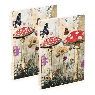 Imagem de Burbuja Cadernos com nome, papel pautado universitário A5 com 60 folhas, fichário para escritório, 2 unidades