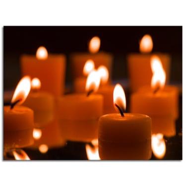 Imagem de 912 Candles Wall Art Candlelight Canvas Prints Flame Poster For Home Conjunto de 1 Decorações Noframed 81.3 cm x 61.0 cm