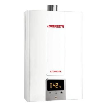 Imagem de Aquecedor De água A Gás Lz 2000de Digital Lorenzetti Gn (gás Natural)