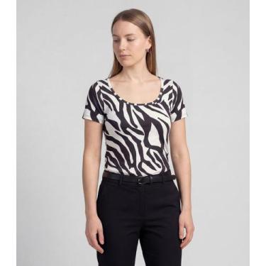 Imagem de Blusa Feminina em Malha Visco Infinita Cor Preto, M, Preto