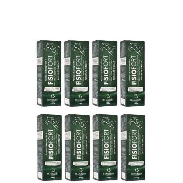 Imagem de Kit Com 8 Pomada Fisiofort Massageadora Bio Instinto 150G