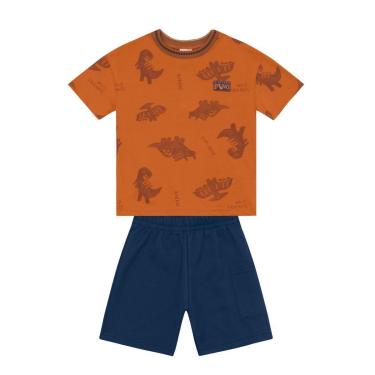 Imagem de Conjunto infantil menino de dinossauros Brandili-Masculino