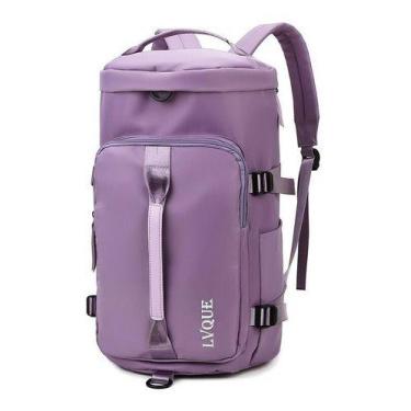 Imagem de Bolsa Mochila Mala Viagem De Mão Impermeavel Esportiva - LV, Lilás