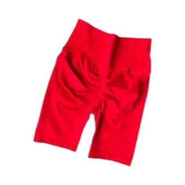 Imagem de Shorts de Yoga Feminino Cintura Alta - Sem Costura, Controle de Barrig