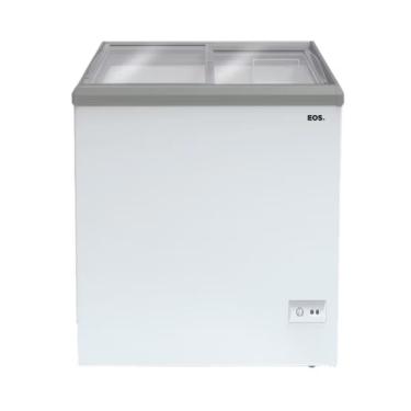 Imagem de Freezer Conservador Horizontal EOS 120L Dupla Ação Tampa De Vidro EEH120XX Branco 110V