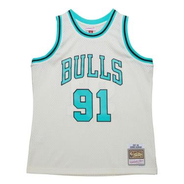 Imagem de Regata Mitchell & Ness Jersey Cool Blue Swingman Chicago Bulls 1997-98 Dennis Rodman Ma...