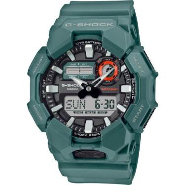 Imagem de Relógio CASIO G-SHOCK masculino analógico azul GA-010-2ADR