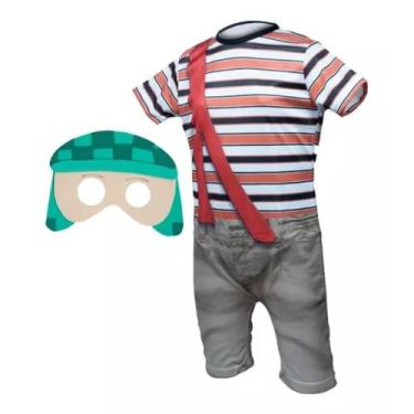 Imagem de Fantasia Roupa Chaves Infantil com Máscara ( dos 12 meses aos 9 anos )