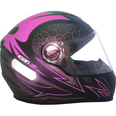 Imagem de Capacete FW3 GT 2 ROSA NEON FOSCO 58 COM VISEIRA CRISTAL