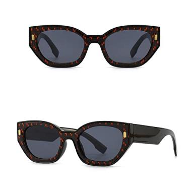 Imagem de Óculos de Sol Feminino Feminino de Moldura Pequena Feminino de Luxo Luxo Gradiente Óculos de Sol UV400 Moda Feminina Óculos de Sol C6 Preto Preto, Tamanho Único