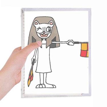 Imagem de Caderno de árbitro de handebol Indica Bandeira Desenho Mamãe Folhas Soltas Diário Recarregável