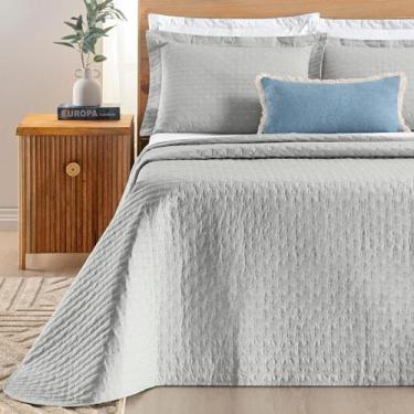 Imagem de Conjunto Cama Casal King Size Lory Bordado 100% Algodao Super Macio VE