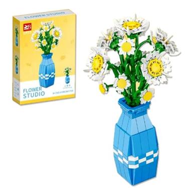 Imagem de RECROQUO Daisy Building Set with Vase, 541PCS Flower Bouquet Building Sets for Adults, Artificial Flowers for Home Decor, Christmas Birthday Valentines Gift for Her & Him and Kids
