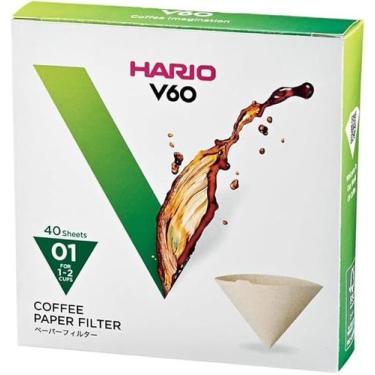 Imagem de Filtro Natural Para Coador Hario V60-01 - 40 Un em Caixa
