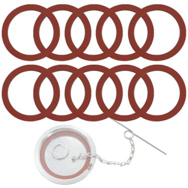 Imagem de LOBIUTIYA Pacote com 4 juntas de tampa de tanque de combustível FKM de 3 1/5.1 cm para Kenworth T800B e outros modelos Kenworth Classe 8 Tampa de combustível de caminhão comercial K22-1029