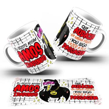 Imagem de Caneca Amostradinho  Caneca de Porcelana 325ml Branca  Presente Criati