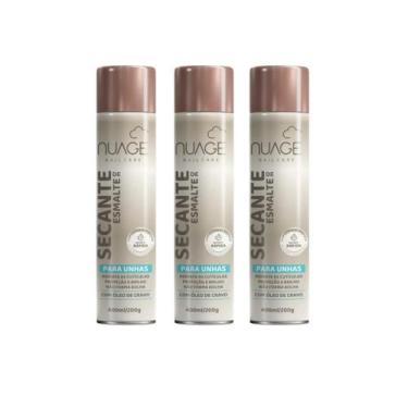 Imagem de Kit 3 Spray Secante De Esmalte C/ Óleo De Cravo 400ml Nuage